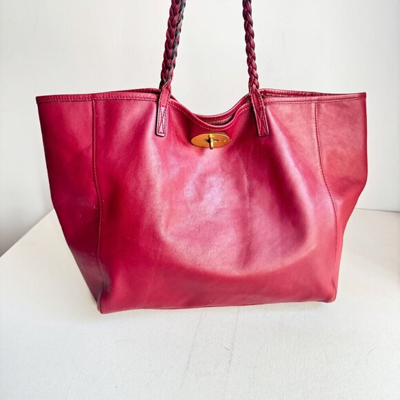 Mulberry Maroon Leather Medium Dorset Tote - Picture 4 of 8